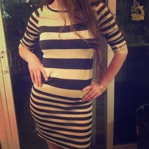 Stripped cotton dress